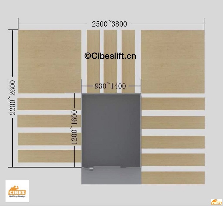 回字形楼梯装家用电梯