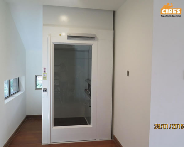 Cibes家用电梯顶层斜顶装置案例