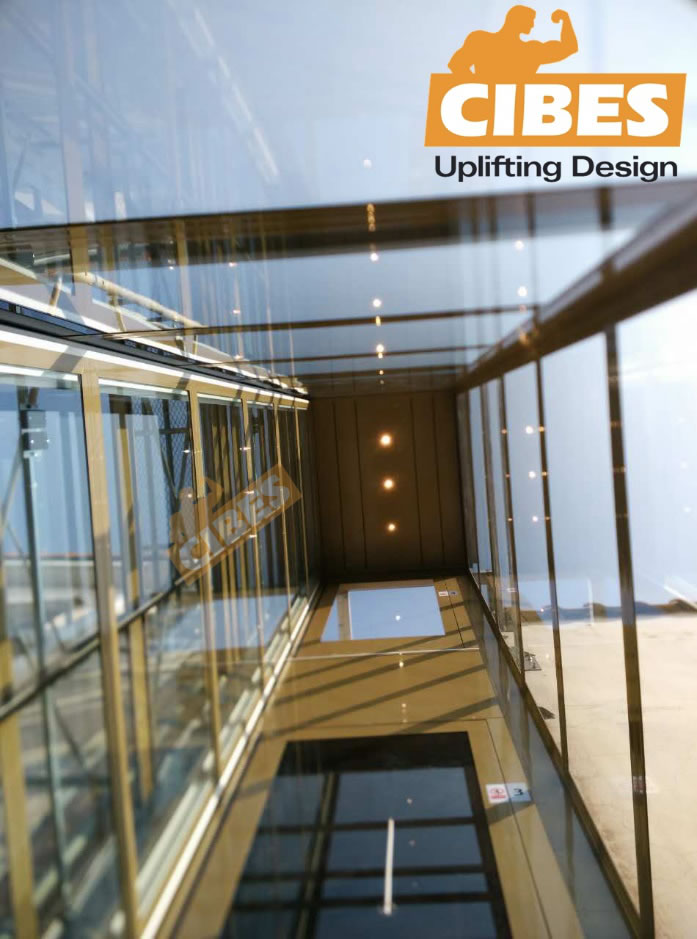 Cibes户外旅行电梯装置于上海