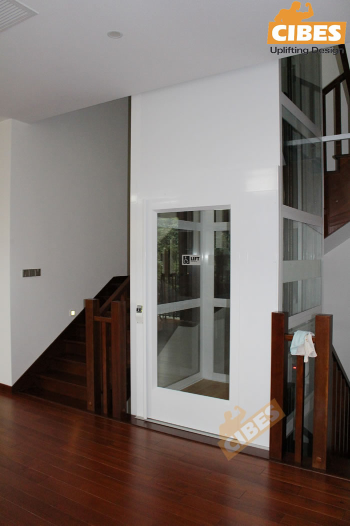 Cibes四层家用电梯装置于苏州