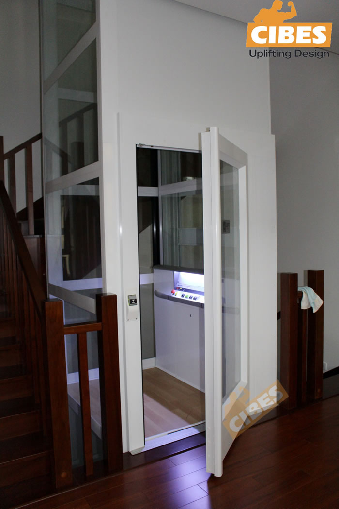 Cibes四层家用电梯装置于苏州