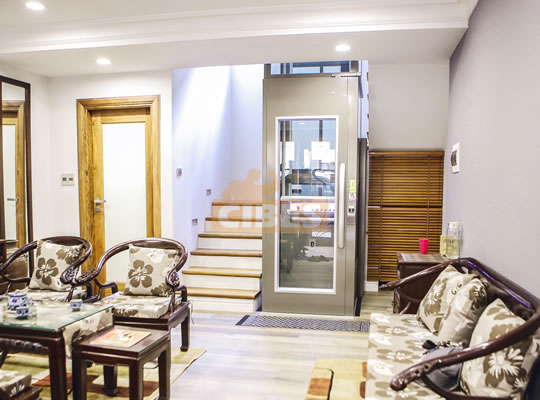 别墅电梯Cibes A4000靠楼梯装置案例图