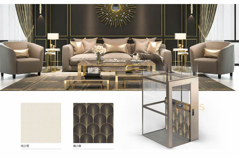 Cibes小型家用别墅电梯-几何系列配景