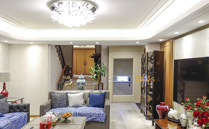 别墅电梯楼梯旁边装置