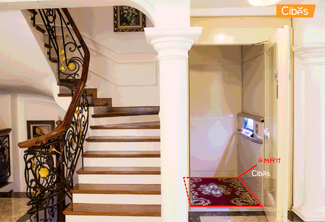 Cibes楼梯旁边案例图