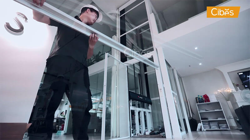 Cibes螺杆电梯装置现场