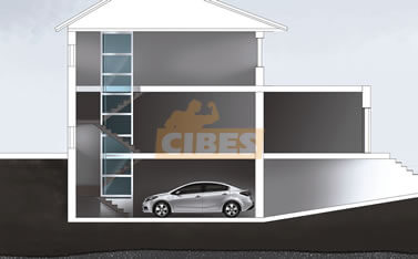 Cibes新型家用电梯，，清静之美篇(一)——无法开挖底坑时的理想方案