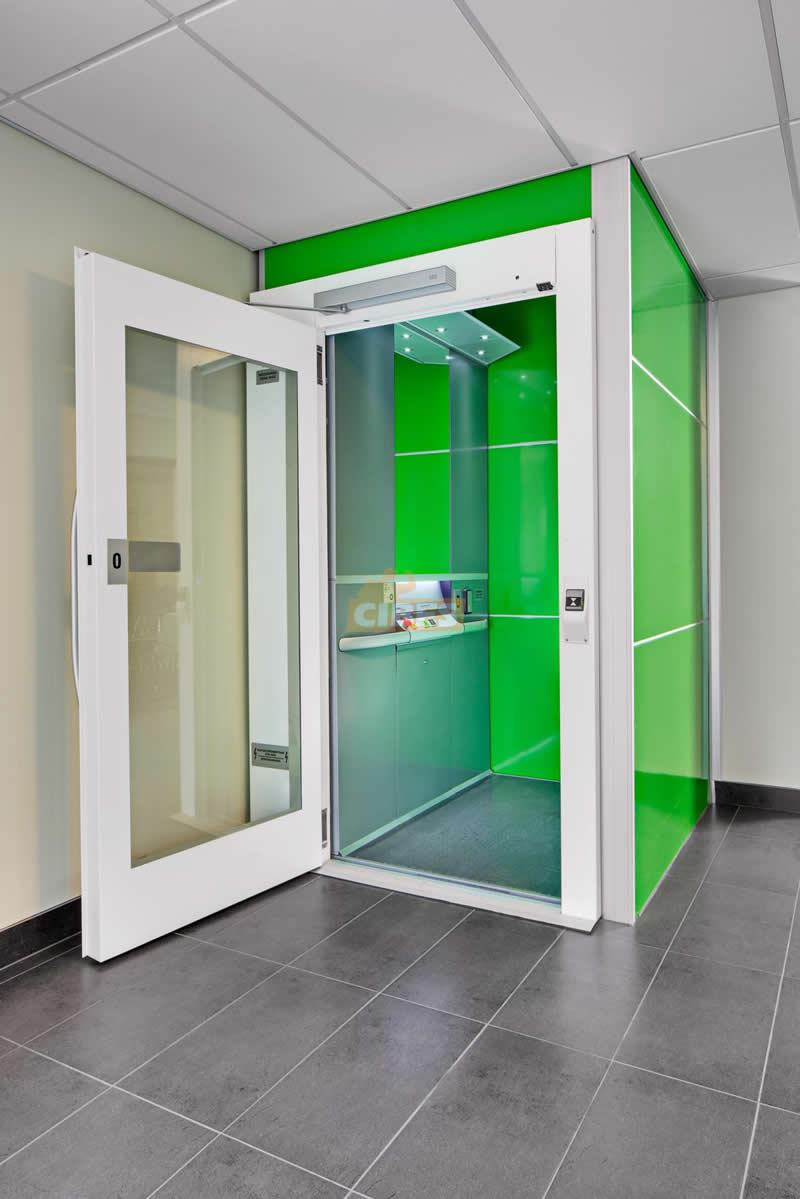 Passenger lift in a modern church building, Sweden - Cibes大发500瑞典品牌电梯