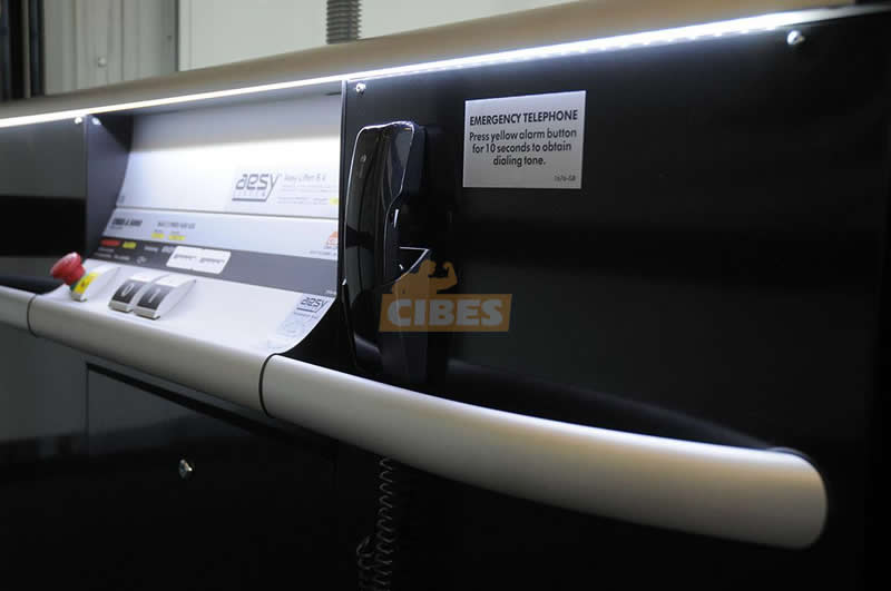 Passenger lift Cibes A5000 in office showroom, the Netherlan - Cibes大发500瑞典品牌电梯