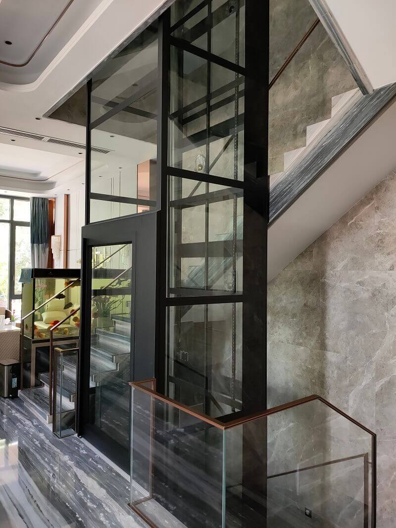 Cibes别墅电梯案例装置于深圳