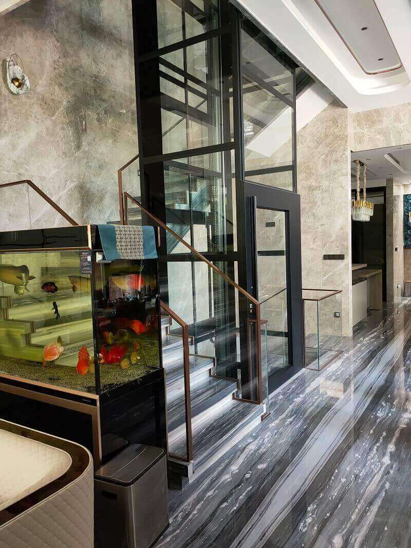 Cibes别墅电梯案例装置于深圳