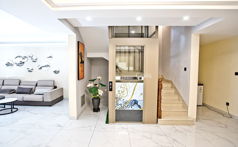 cibes别墅电梯无底坑装置案例