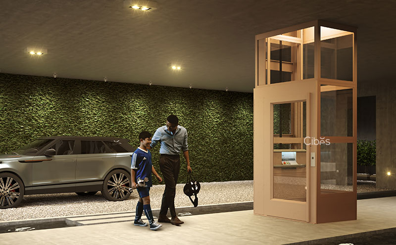 cibes新型无底坑家用电梯-外观升级