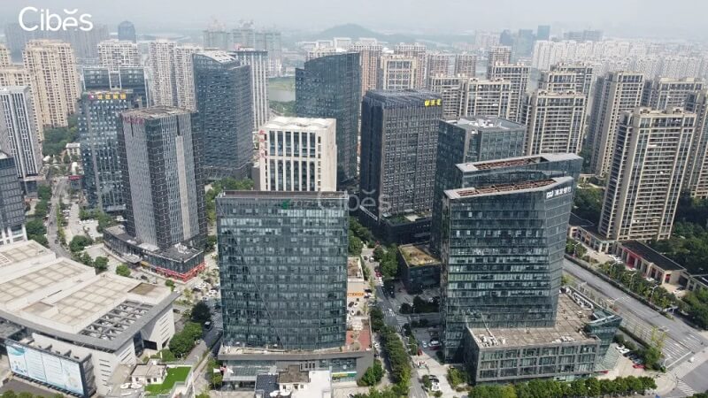 绍兴cibes展厅鸟瞰图