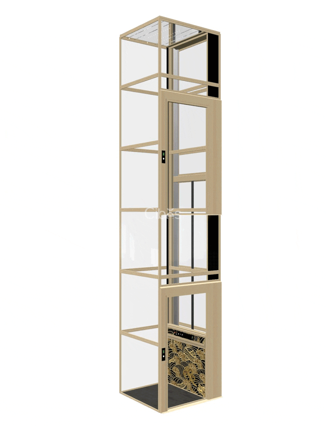 Cibes电梯 盘龙·升配景 样机