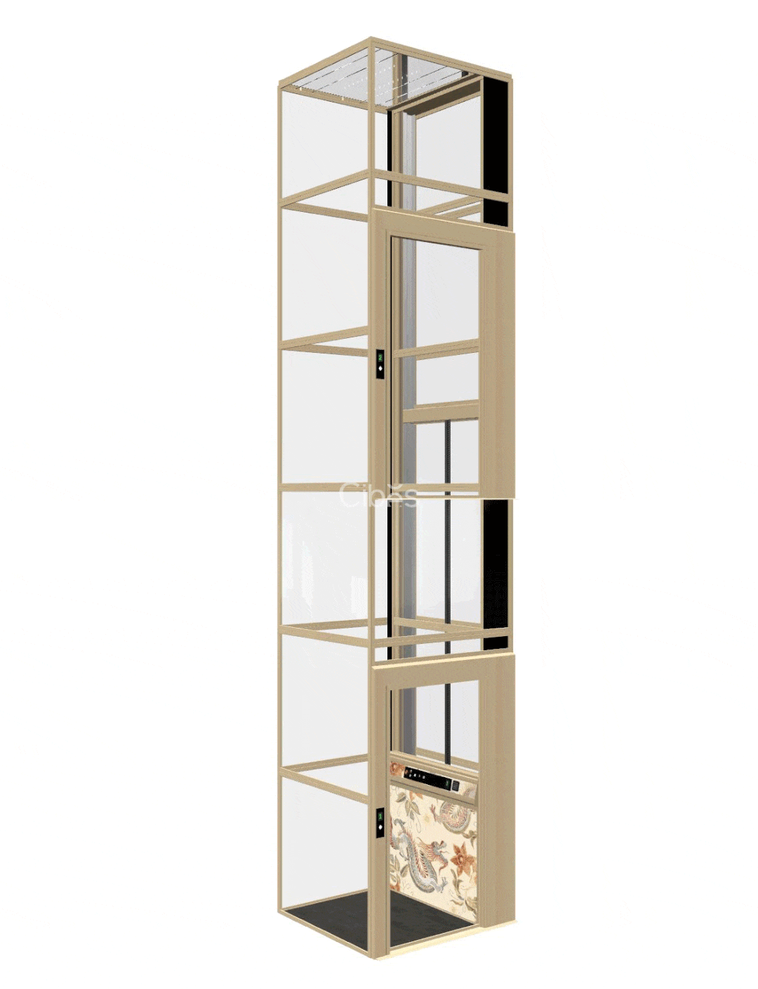 Cibes电梯 春蛟·舞配景图 样机