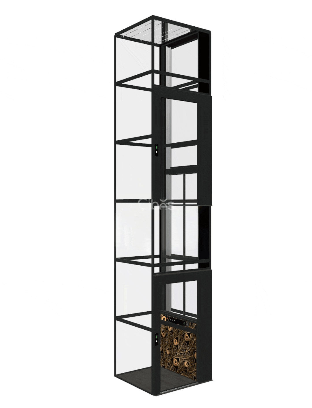 Cibes电梯 雀羽·展配景样梯