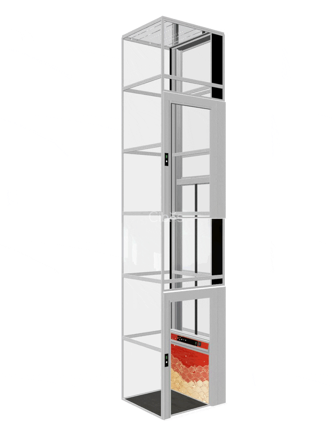 Cibes电梯 赤云·腾配景图 样机