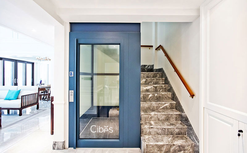 广东广州五层家用电梯装置案例 202105