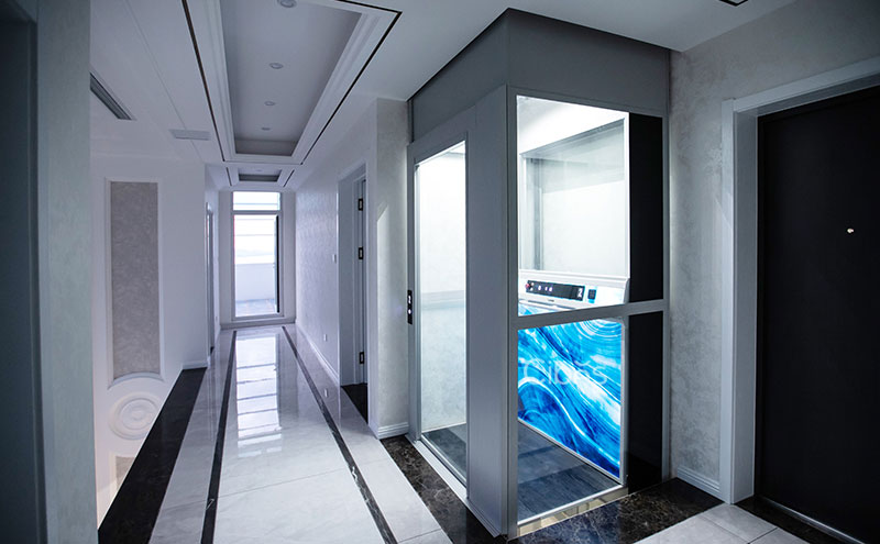 山东烟台二层家用电梯装置案例 202010