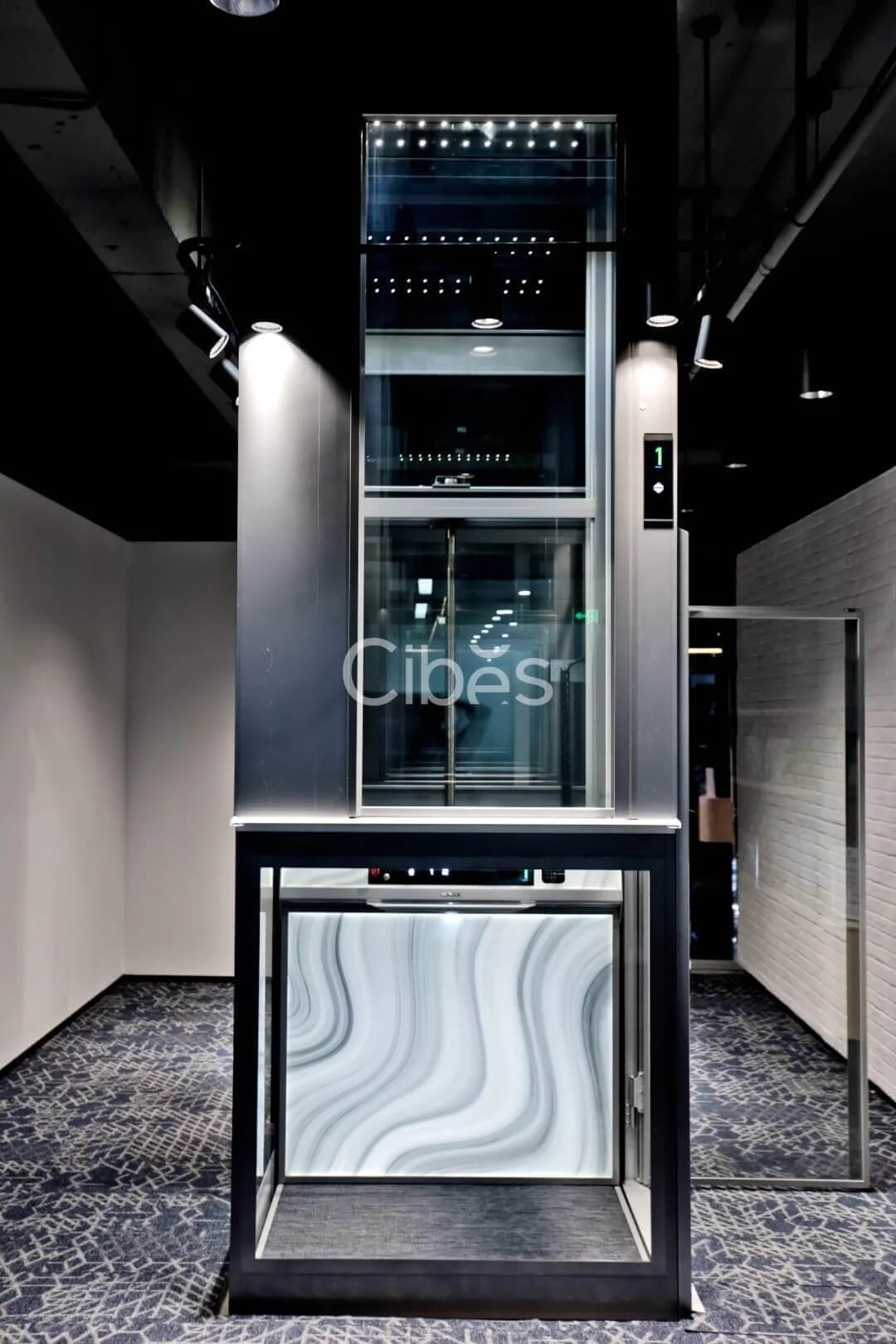 家用电梯配景第二篇章 - 大理石矿物质系列,更细腻的质感追求 - Cibes大发500瑞典品牌电梯