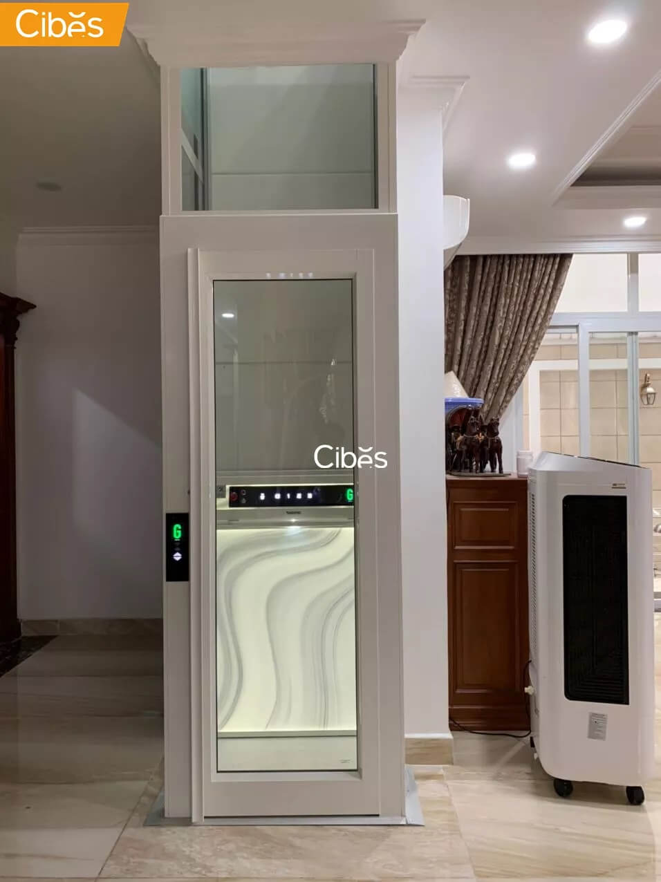 家用电梯配景第二篇章 - 大理石矿物质系列,更细腻的质感追求 - Cibes大发500瑞典品牌电梯