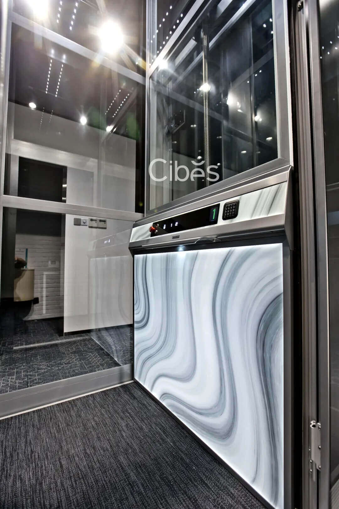 家用电梯配景第二篇章 - 大理石矿物质系列,更细腻的质感追求 - Cibes大发500瑞典品牌电梯