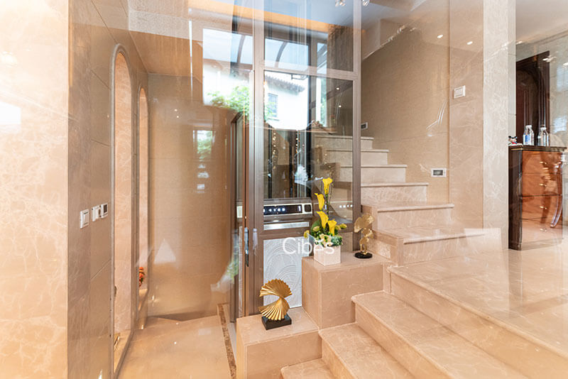 重庆四层别墅家用电梯装置案例