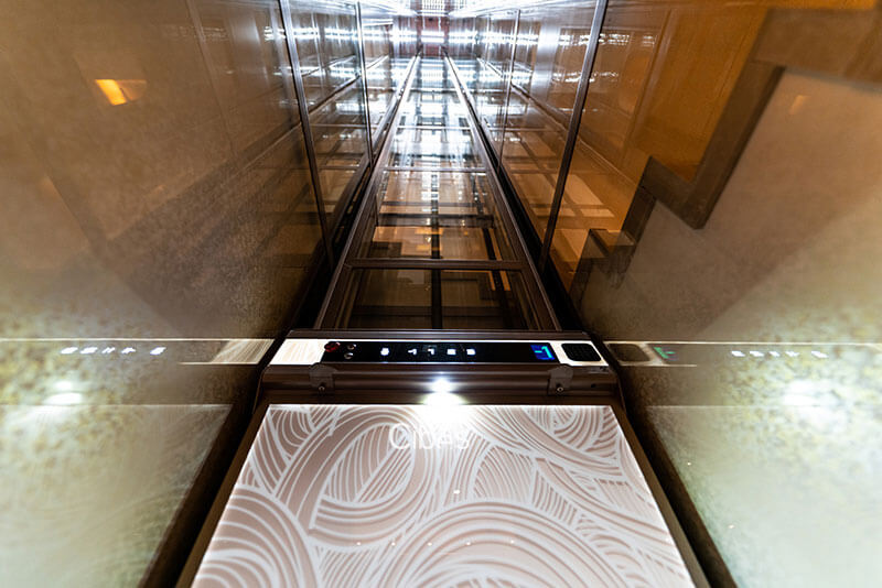 重庆四层别墅家用电梯装置案例