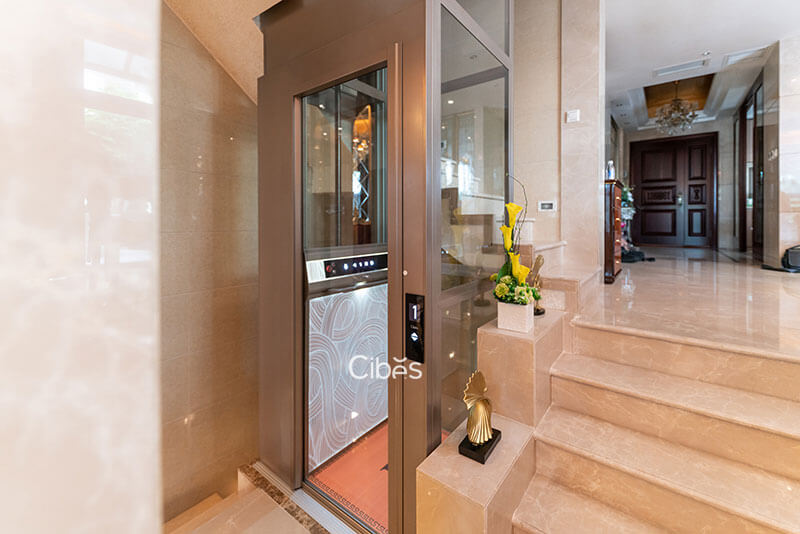 重庆四层别墅家用电梯装置案例