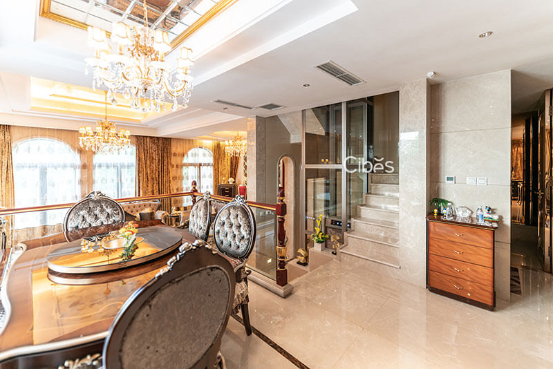 重庆四层别墅家用电梯装置案例