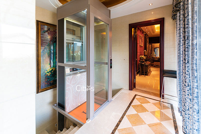 重庆四层别墅家用电梯装置案例