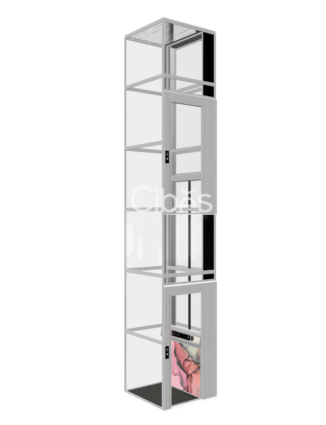 家用电梯配景第三篇章 - 大理石矿物质系列,感受色彩的绽放 - Cibes大发500瑞典品牌电梯