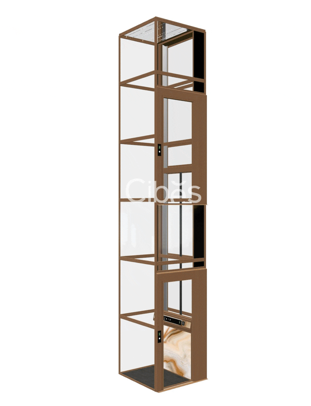 家用电梯配景第三篇章 - 大理石矿物质系列,感受色彩的绽放 - Cibes大发500瑞典品牌电梯