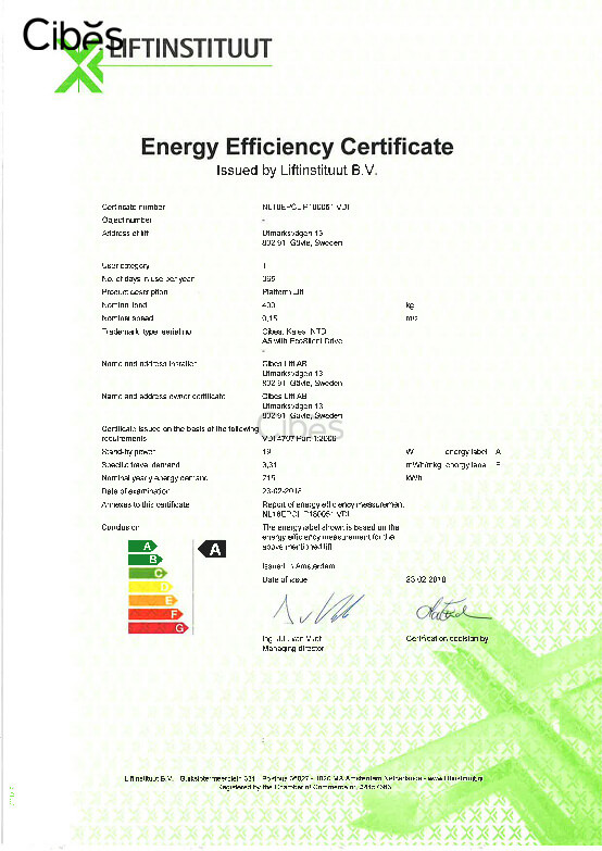 大发500产品有哪些认证证书？？？？ - Cibes大发500瑞典品牌电梯