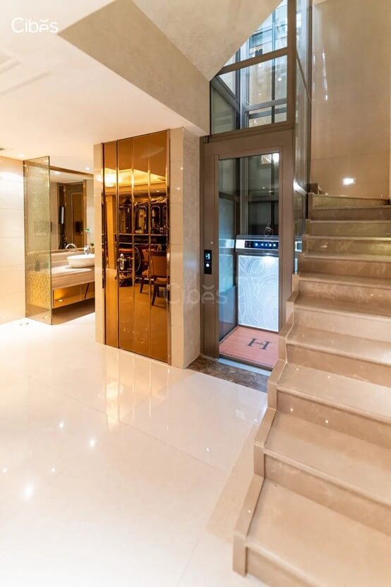 CIBES大发500 | 重庆案例：奢与雅并存，，温暖且优美 - Cibes大发500瑞典品牌电梯