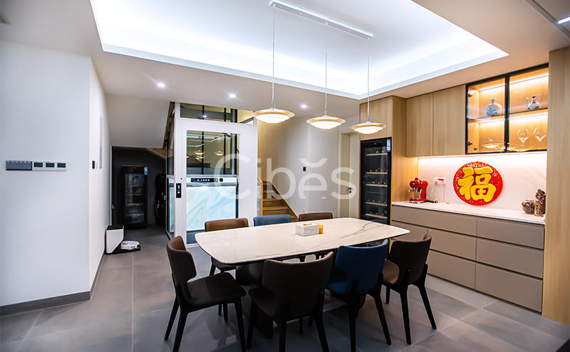 4层4站Cibes V80时尚版装置于广东深圳 202204 - Cibes大发500瑞典品牌电梯