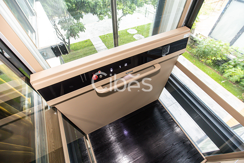 4层4站Cibes V80 时尚版别墅电梯装置于广东珠海