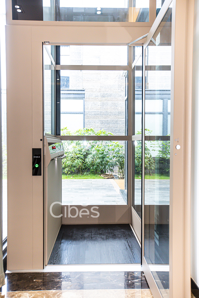 4层4站Cibes V80 时尚版别墅电梯装置于广东珠海