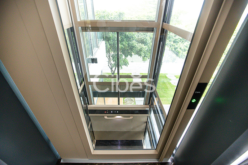 4层4站Cibes V80 时尚版别墅电梯装置于广东珠海