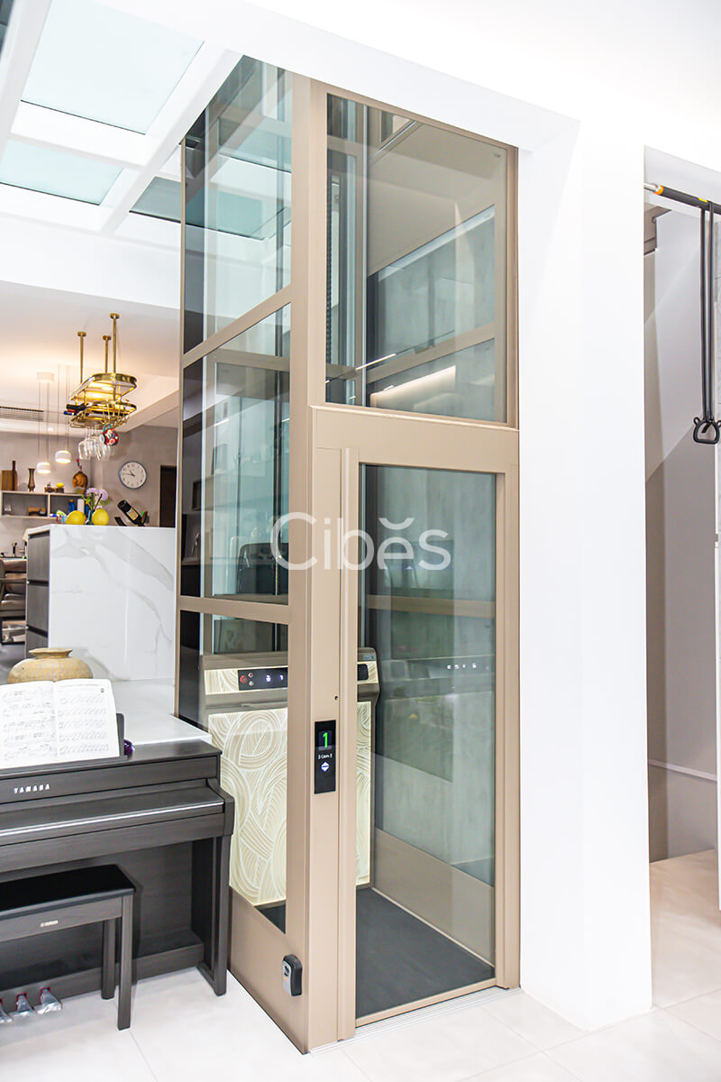 Cibes V80 时尚版别墅电梯装置于四川成都