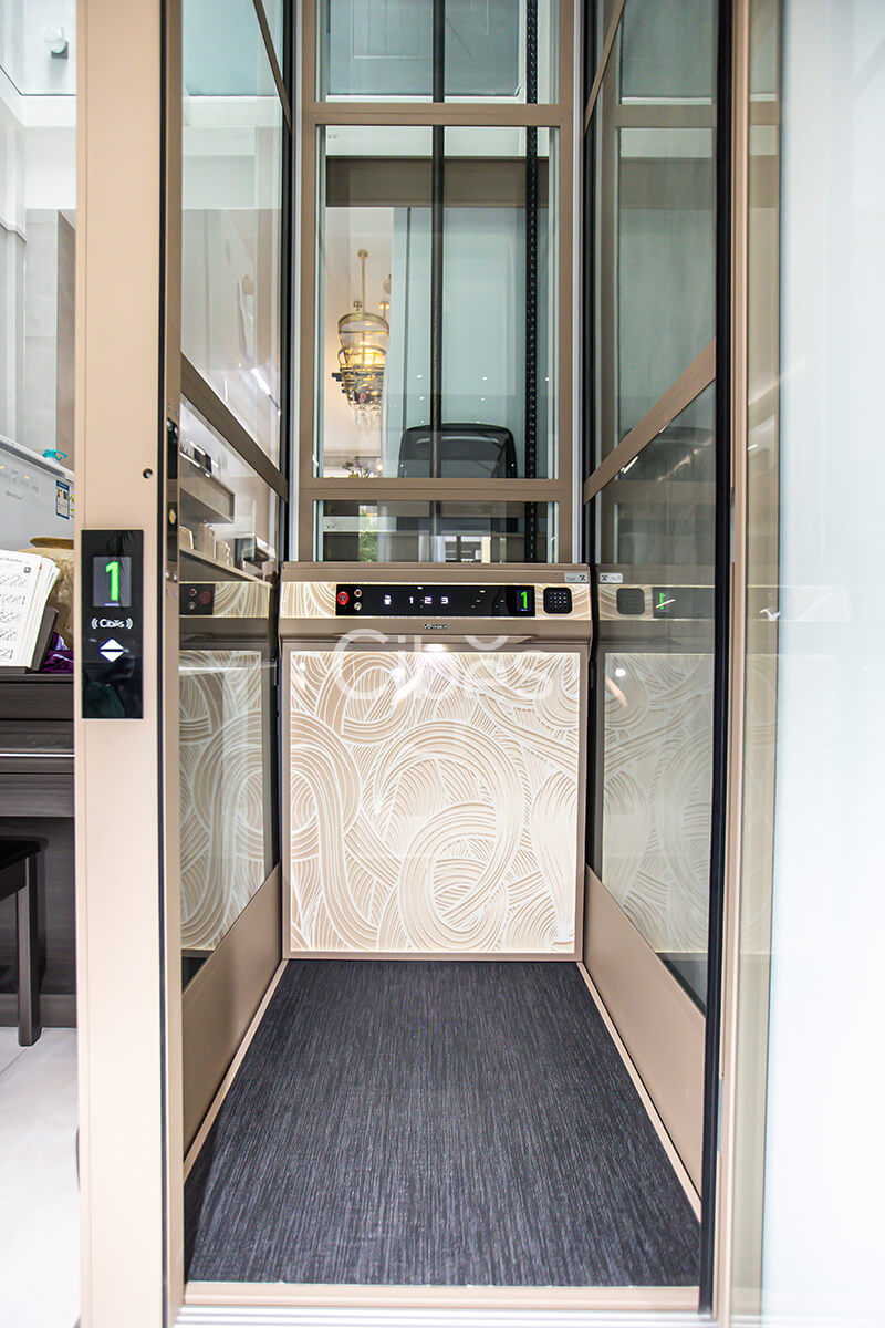 Cibes V80 时尚版别墅电梯装置于四川成都