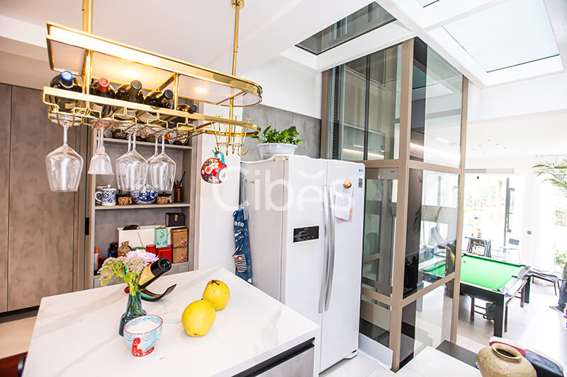 Cibes V80 时尚版别墅电梯装置于四川成都