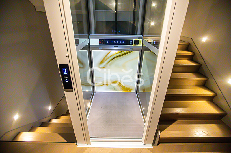 Cibes V80 时尚版别墅电梯装置于四川成都
