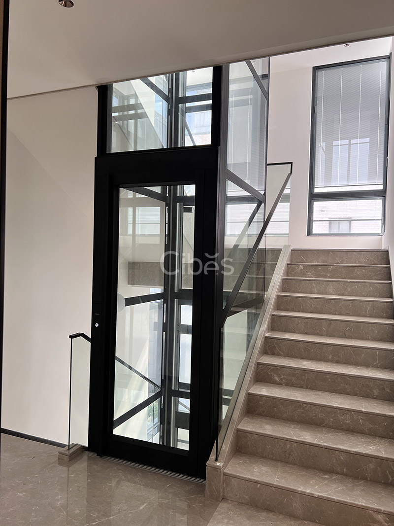 4层4站Cibes V80 雅致版别墅电梯装置于广东江门