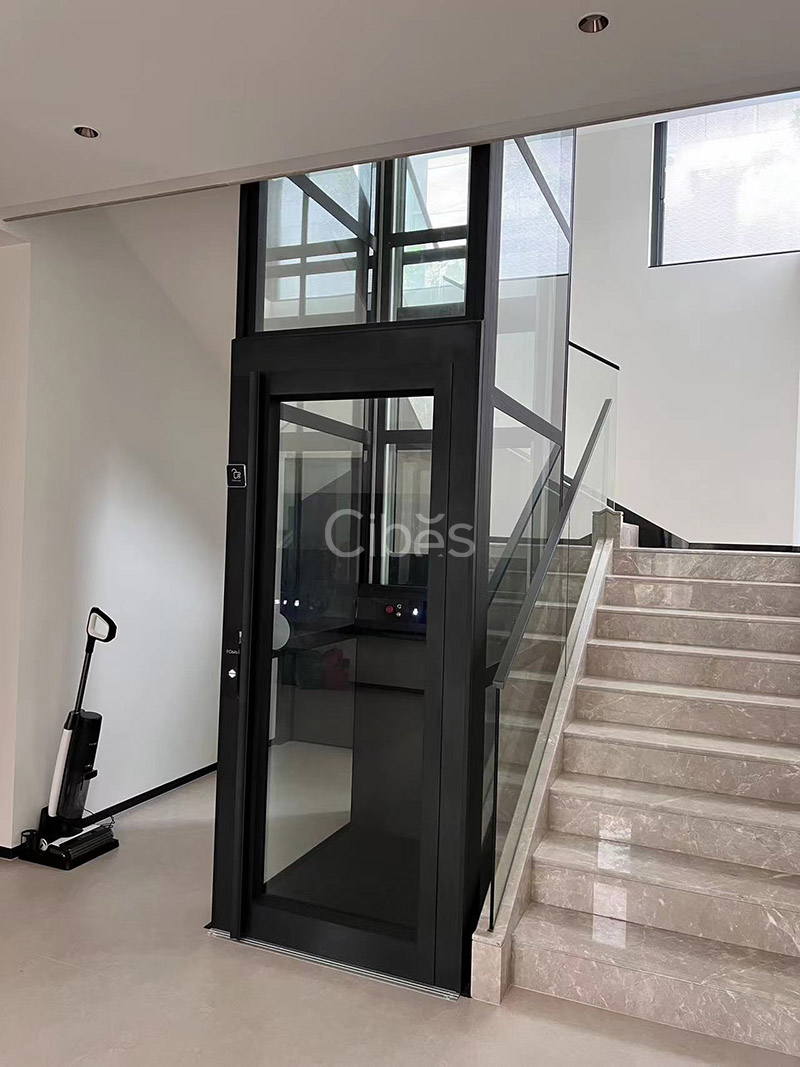 4层4站Cibes V80 雅致版别墅电梯装置于广东江门