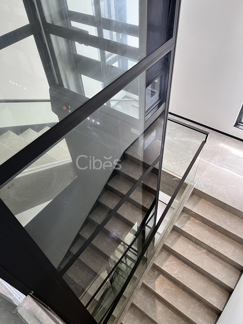 4层4站Cibes V80 雅致版别墅电梯装置于广东江门