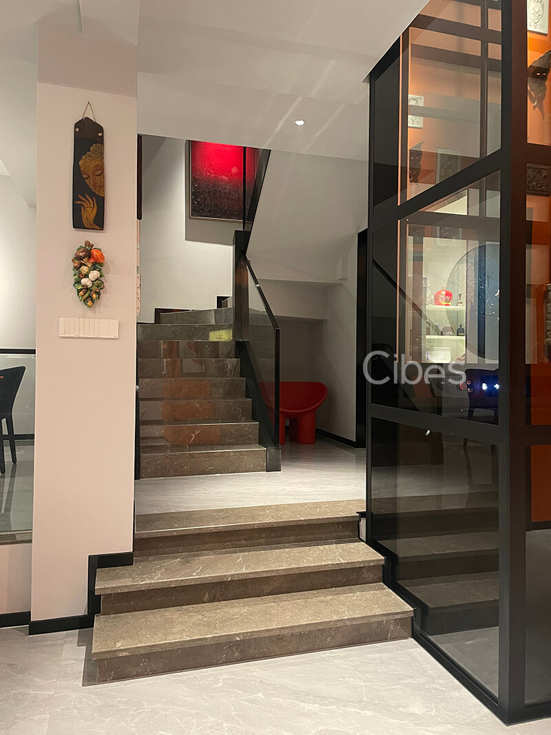 四川成都 3层3站Cibes V80 雅致版家用电梯案例