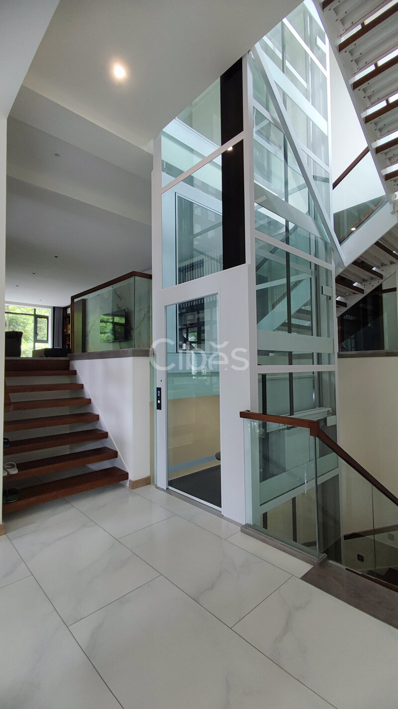 Cibes大发500别墅电梯四川都江堰装置案例