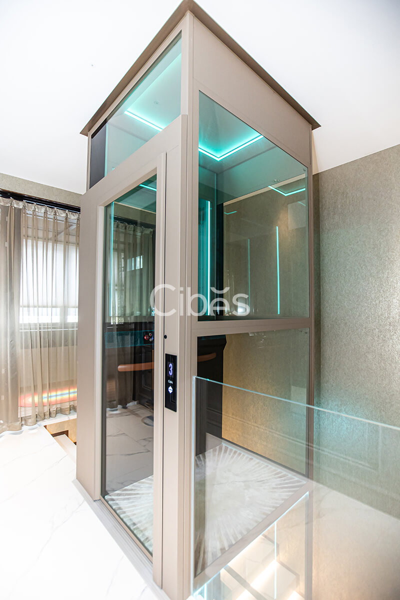 5层5站Cibes V80 限量版别墅电梯装置于浙江杭州